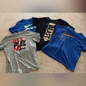 Nike Kids Short Sleeve Tees - Blue, Black, Gray